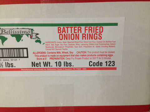 Bellissimo Battered Onion Rings