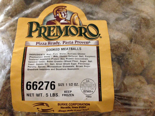 Premoro Precooked Italian Meatballs 1.5 ounces